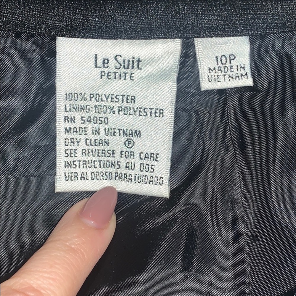 Le Suit Paisley Blazer Suit size 10P - Picture 9 of 11